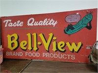 Vintage Bell-View Foods Metal Sign Dill Sign