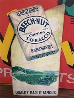 Original Beech-Nut Tobacco Sign Farm Car