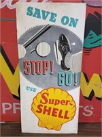 Shell Gas & Furniture Polish Display Sign