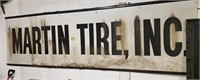 Martin Tire Inc Metal Sign 35 x 120"