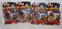 4 Iron Man 2 Action Figures, NIB
