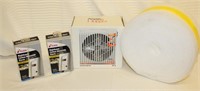 2 Carbon Monoxide Alarms, Heated Fan, Styrofoam