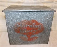 Vintage Metal Morning Glory Box