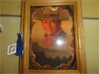 Framed John Wayne Picture (7" x 9")