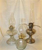 3 Oil Lamps (1 Says Aladdin-see pic)