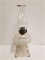 Vintage Oil Lamp 18" H Small Chip on Base