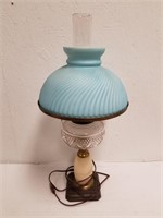 Vintage Electrified Oil Lamp 22" H