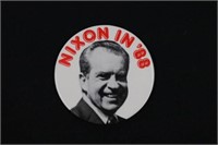 Obscure Nixon in '88 Photo Pin-Back