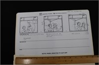 Lot of (4) Marvel Film Xerox Story Boards