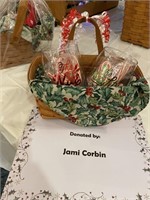 Candy Cane Cup Basket