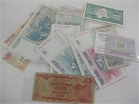 Lot of Foreign Paper Currency