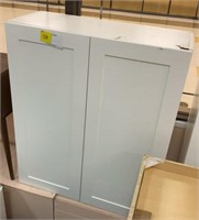 Shaker style wall cabinet white 12d 36t 30w w/