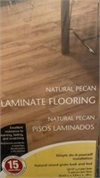 Laminate flooring. 7 boxes 24.17 sqft per box