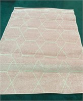 Pink rug 5x8