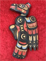 Reproduction Tlingit style wall hanger, 9", import