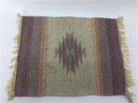 Hand woven Navajo style placemat  18" x 14"