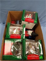 Box lot of assorted Christmas collectable figurine
