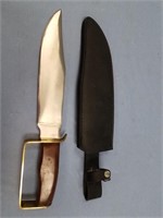Civil War style combat knife with brass D Guard, w