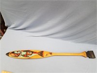 Reproduction Tlingit style wood paddle, imported 3