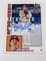 2019 Topps 1984 Miles Mikolas Autograph Card