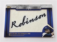 2012 Topps Historical Stitches Jackie Robinson