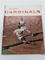1963 Saint Louis Cardinals Yearbook Stan Musial