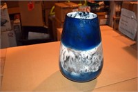 {each} Indigo Ink Artisnal Art Glass Vase