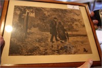 18"xw x 14"h framed picture signed    1922