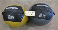 Lot - (2) Get Rx'd Wall Balls (20lb & 30lb)