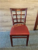 Red Cushioned Dining Chair