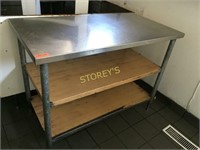 4' x 25" S/S Work Table