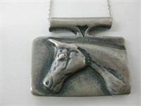 Sterling Silver Hallmarked Horse Necklace