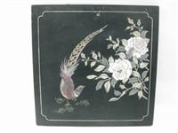 16" x 16" Pheasant & Floral Asian Style Wall Decor