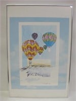 24" x 36" Framed ABQ Balloons & Sandia Mtns. Print