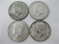 1967, 1968 & 2 - 1969 40% Silver Kennedy Halves