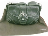 Black Leather Coach Purse With Dust Bag