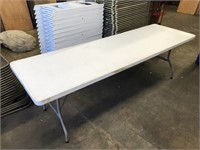 (5) 8ft Plastic Folding Tables