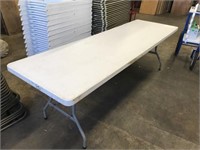 (6) 8ft Plastic Folding Tables