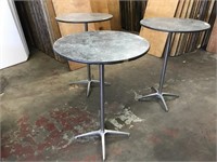 (3) High Top Bistro Tables