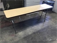 (3) Wooden Folding Tables