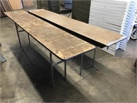 (5) Wooden Folding Tables