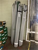 (11) 8-12ft Telescoping Aluminum Uprights