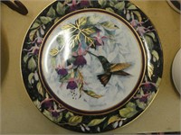 "The Berylline Hummingbirds" Plate with Stand