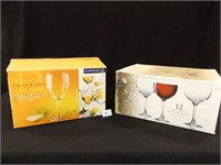Stemware in Boxes - 2 boxes of 12 each