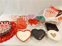 Valentine Décor, Bowls, Party Items, Etc.