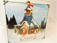 Santa's Town Reindeer Barn, in box