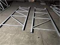 2pcs pallet rack end units