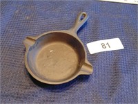Cast Iron Ashtray/Spoon Rest w/ Painting