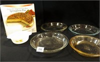 Pyrex Pie Plates (4), Fire-King Bowl,