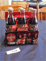 6-Pack Dale Earnhardt Coca-Cola Bottles -Filled